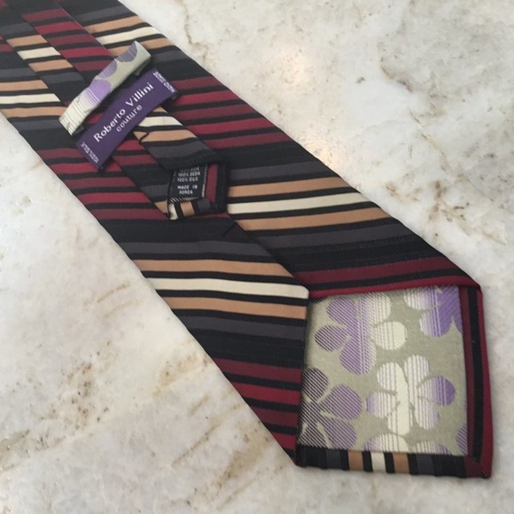 ROBERT VILLINI COUTURE SILK TIE - Picture 6 of 7